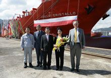 Jolly Cristallo di Messina battezzata ai Cantieri Daewoo