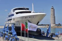 Cerimonia di varo da Benetti