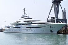 Con un mega-yacht da 122 metri nuove prospettive al “polo bacini”