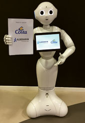Pepper il robot sulle navi Costa