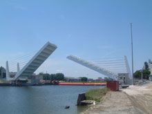 Il nuovo ponte mobile sul Candiano a Ravenna