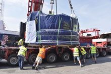 Lo sbarco della TBM con la DCS Liburnus Project