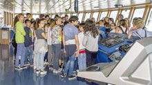 La sezione “Blu” medie di Albissola a bordo della Florencia Grimaldi