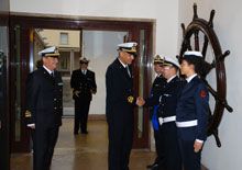 L’ammiraglio Camerini ad Ancona in visita ufficiale