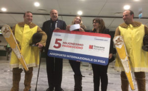 Galilei, 5 milioni di passeggeri