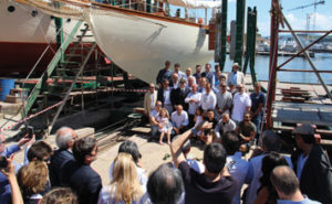 Ri-varato a Viareggio Yacht d’epoca “Barbara”