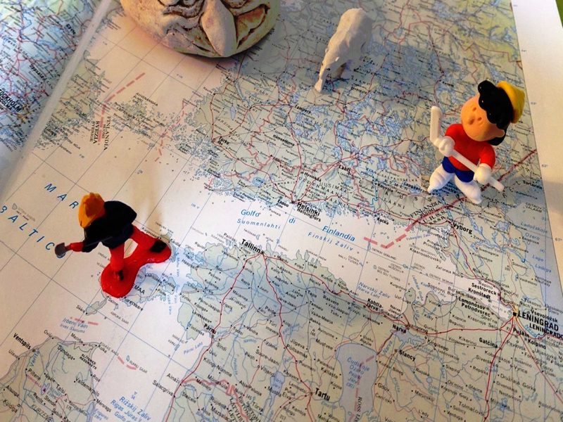 CARTINA BALTICO LENINGRADO ANIMATA MZ2