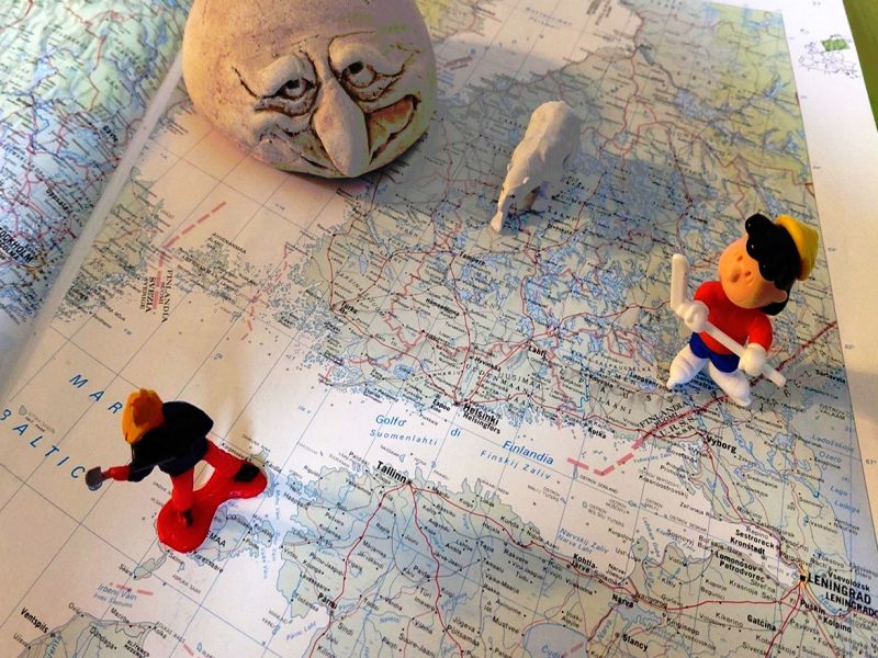 CARTINA BALTICO LENINGRADO ANIMATA MZ2