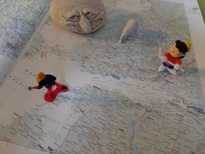 CARTINA BALTICO LENINGRADO ANIMATA MZ2