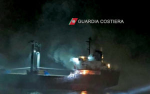 Salvataggio a Chioggia tra le fiamme