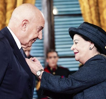 Mr Emanuele Grimaldi and the President of Malta, H. E. Myriam Spiteri Debono