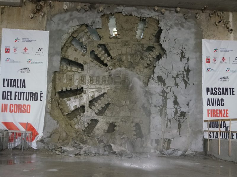 Cantiere Firenze Belfiore- Abbattimento ultimi diaframmi -Firenze  03 07 2026