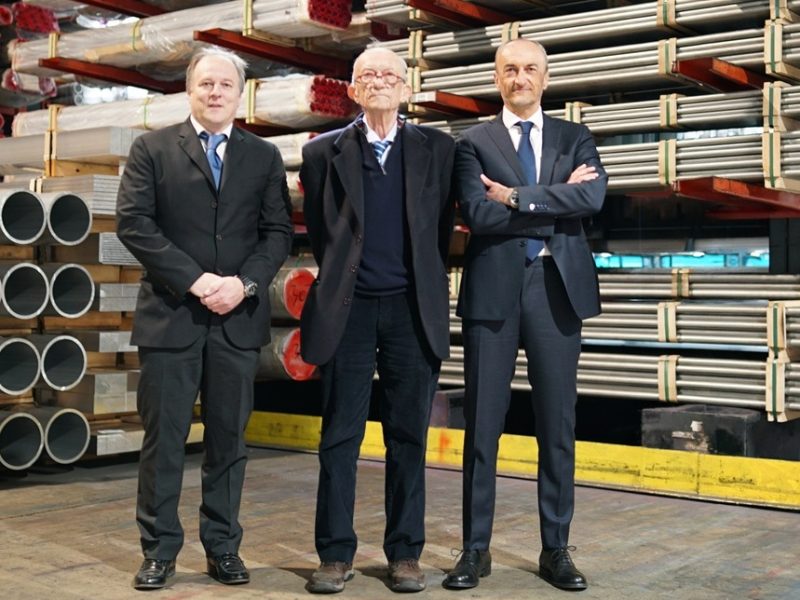 da sinistra Paolo, Tommaso e Enrico Airoldi com2