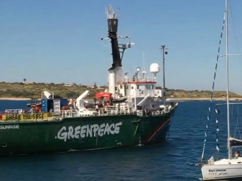 la nave di Greenpeace