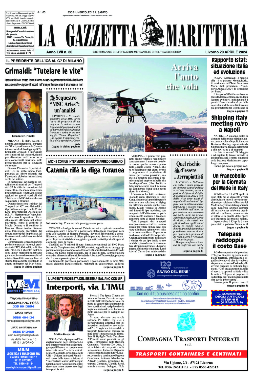 Giornale del 20-04-2024