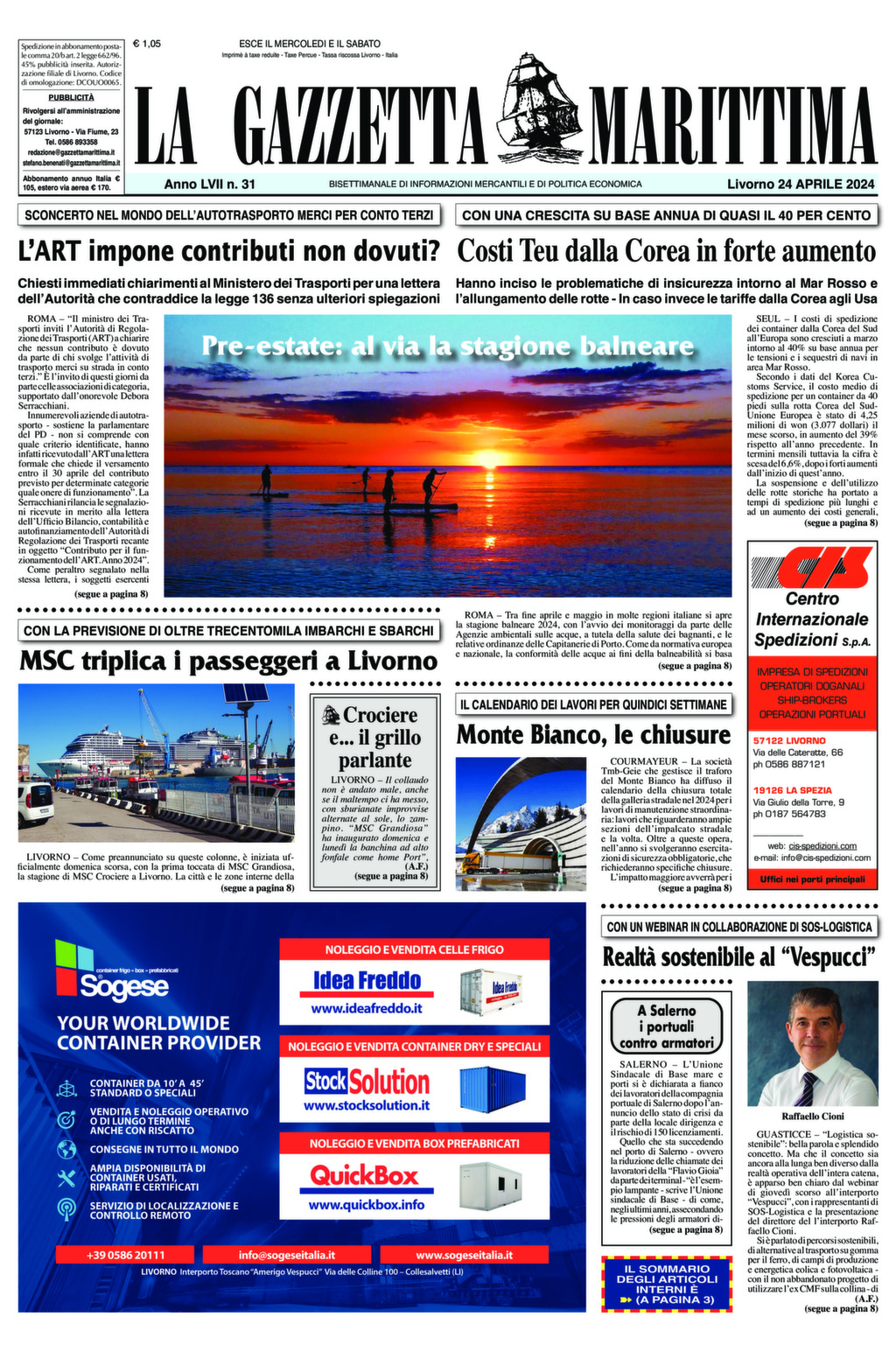 Giornale del 24-04-2024