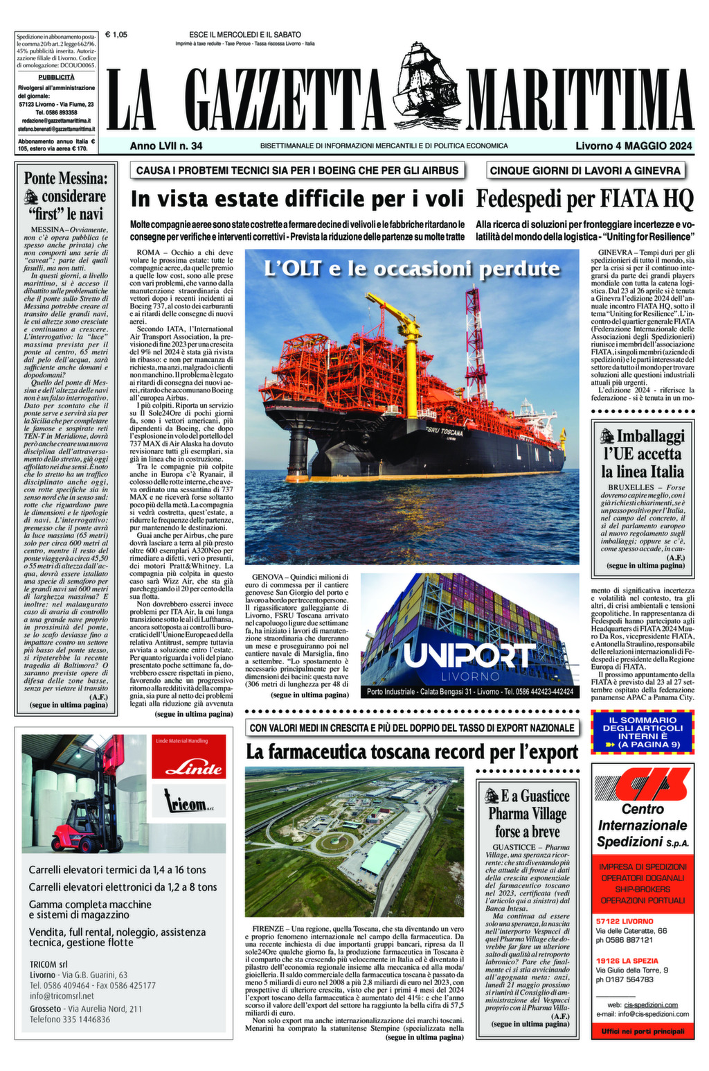 Giornale del 4-5-2024