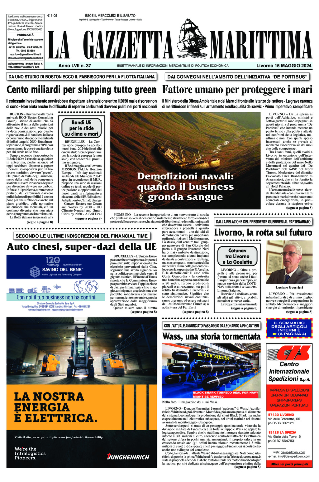 Giornale del 15-05-2024