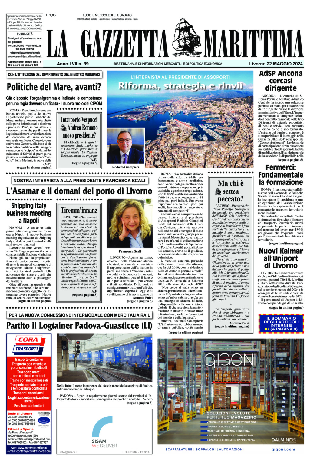 Giornale del 22-05-2024