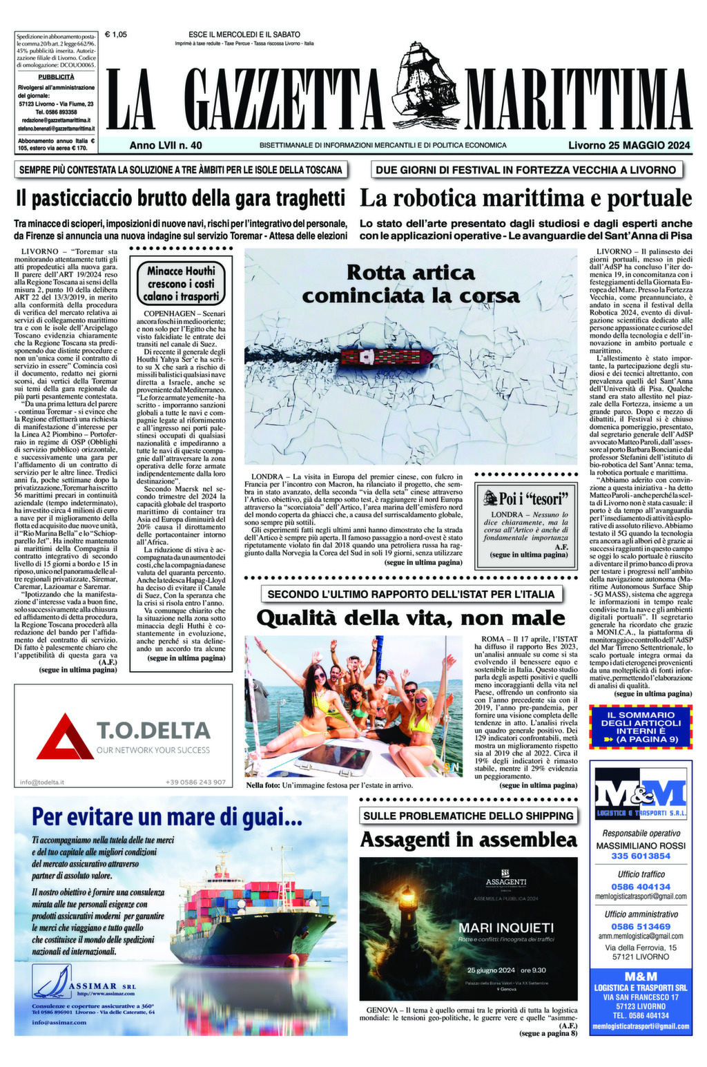 Giornale del 25-05-2024