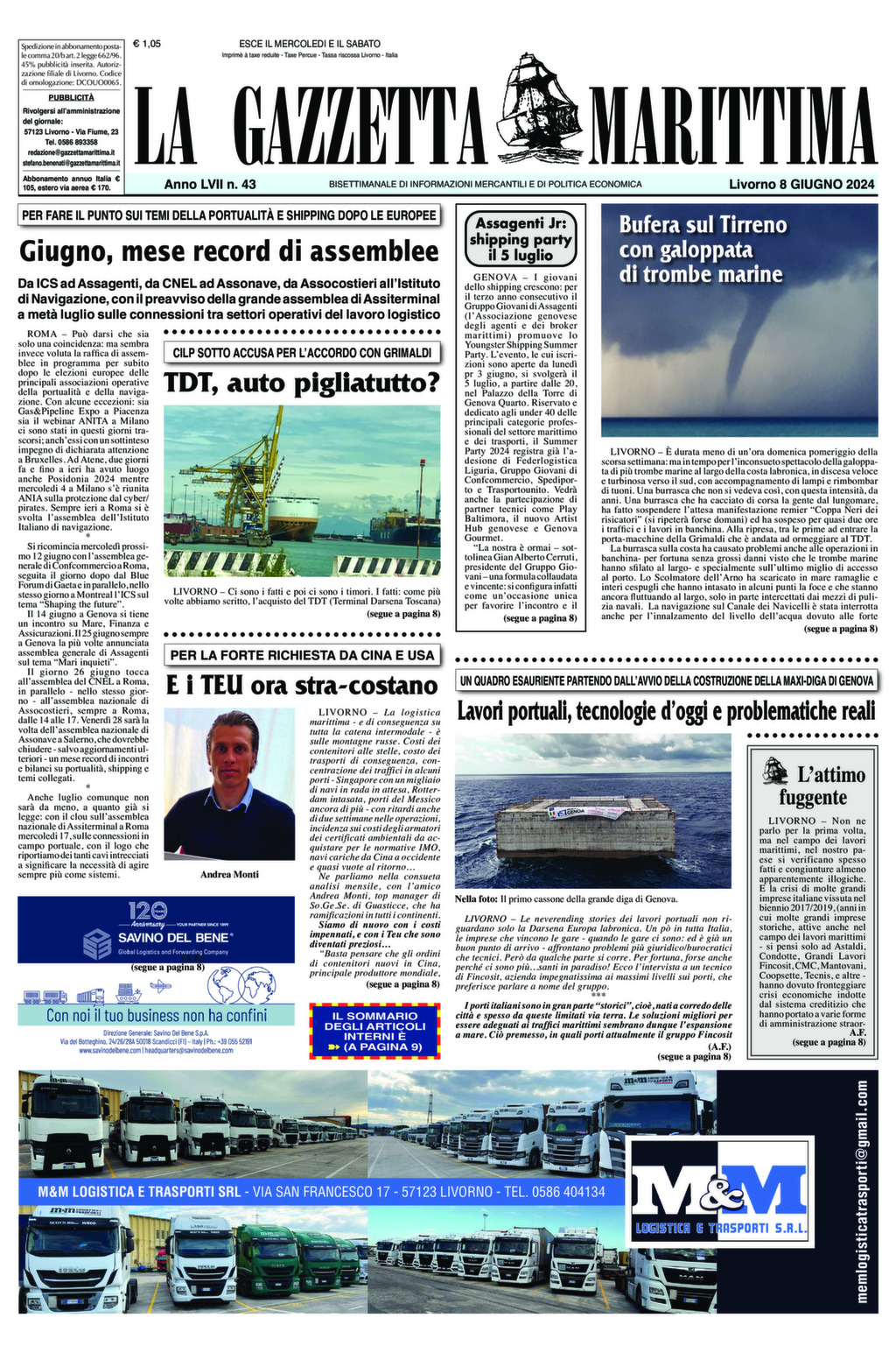 Giornale del 08-06-2024