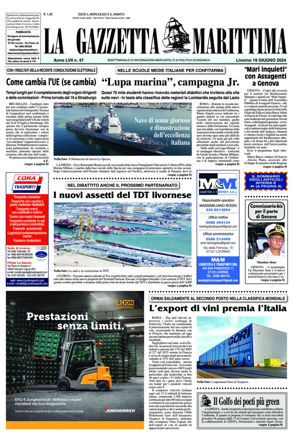 Giornale del 19-06-2024