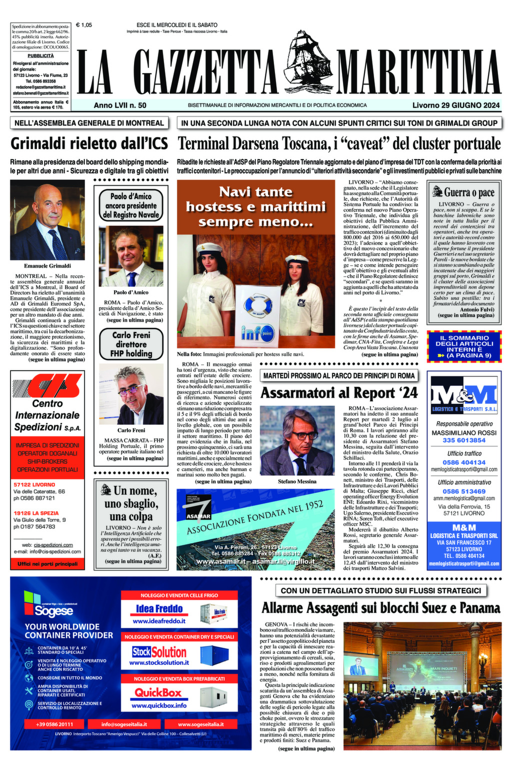 Giornale del 29-06-2024