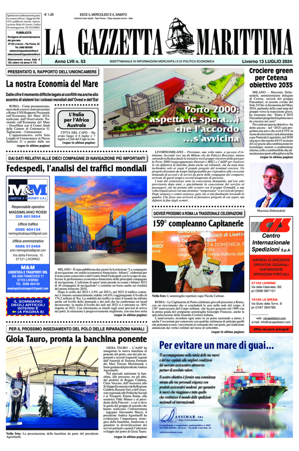 Giornale del 13-07-2024