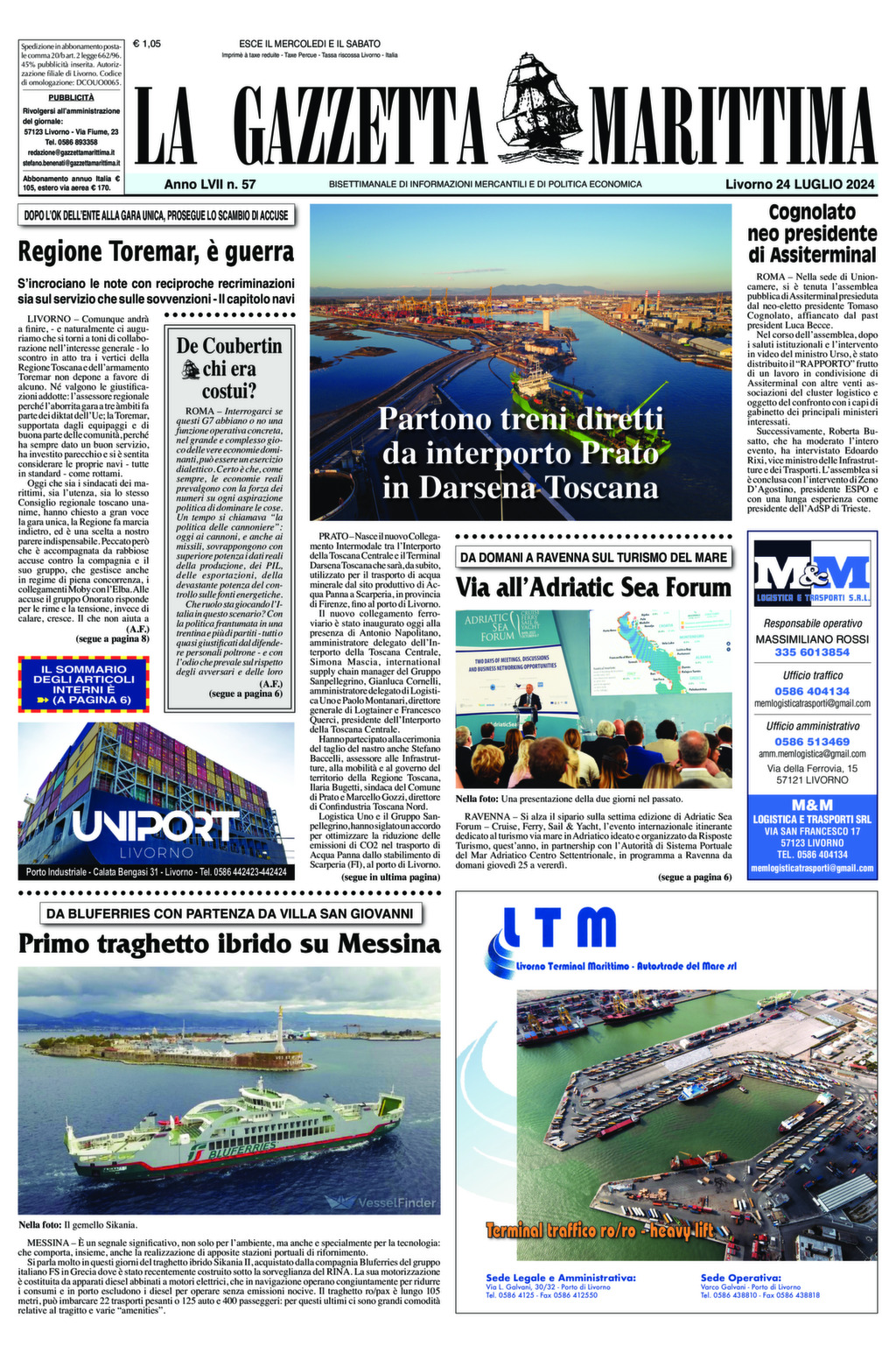 Giornale del 24-07-2024