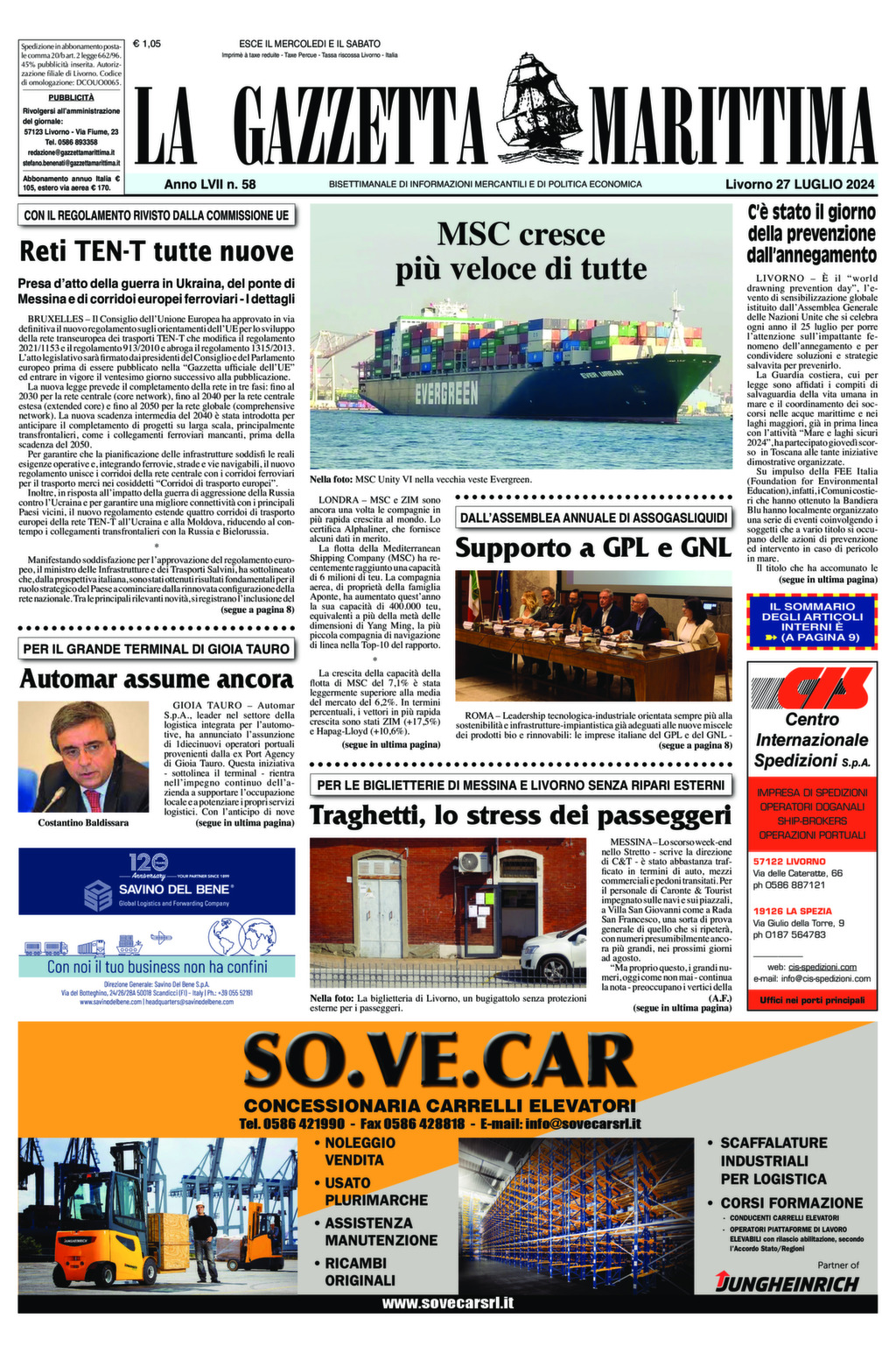 Giornale del 27-07-2024