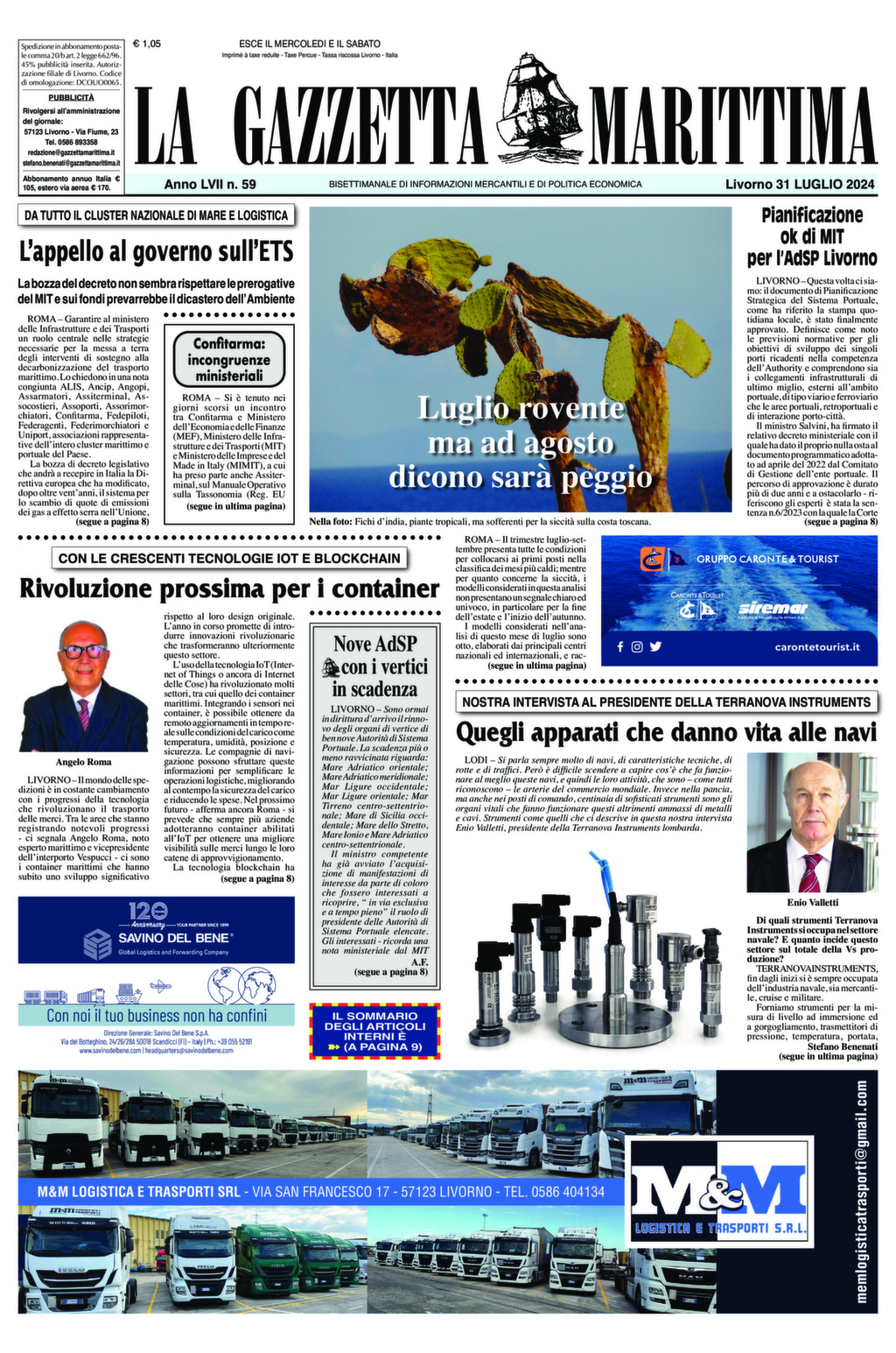 Giornale del 31-07-2024
