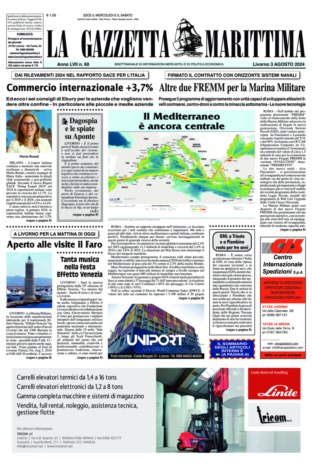 Giornale del 03-08-2024