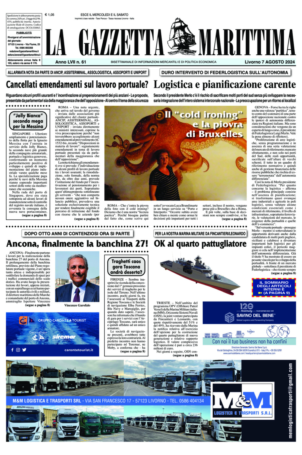 Giornale del 07-08-2024