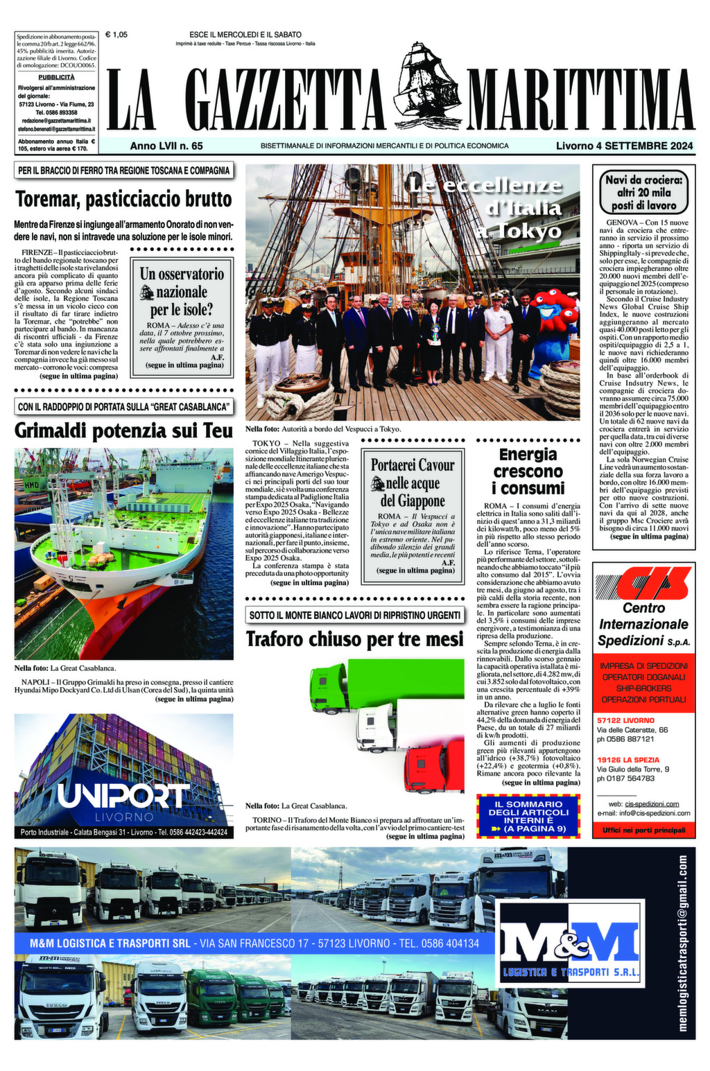 Giornale del 04-09-2024