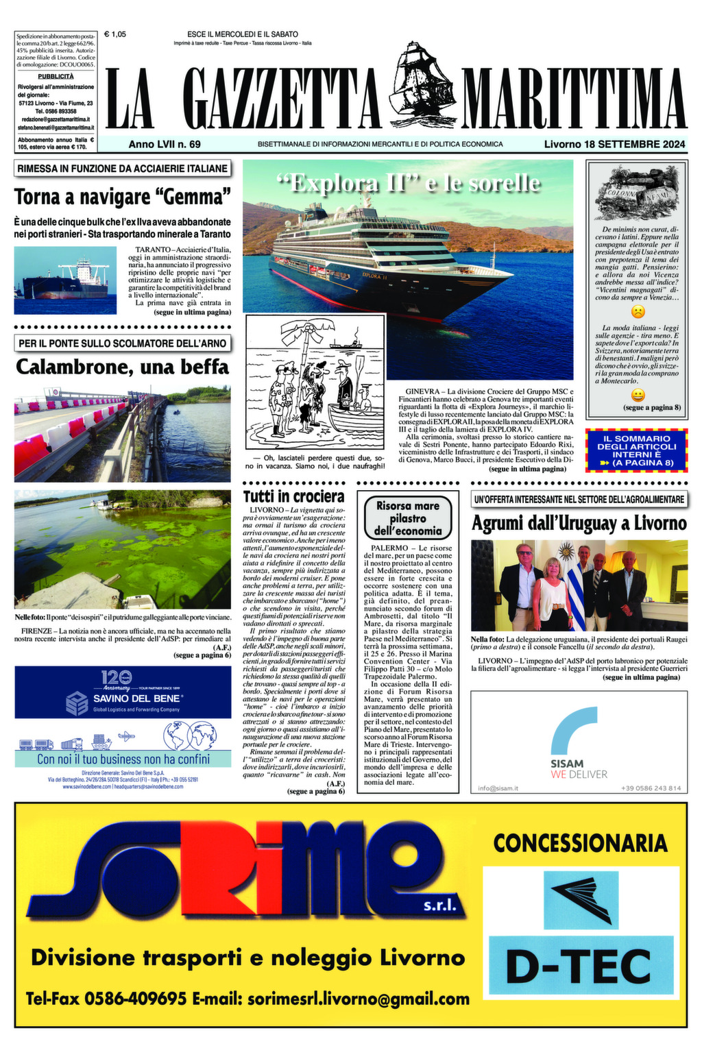 Giornale del 18-09-2024