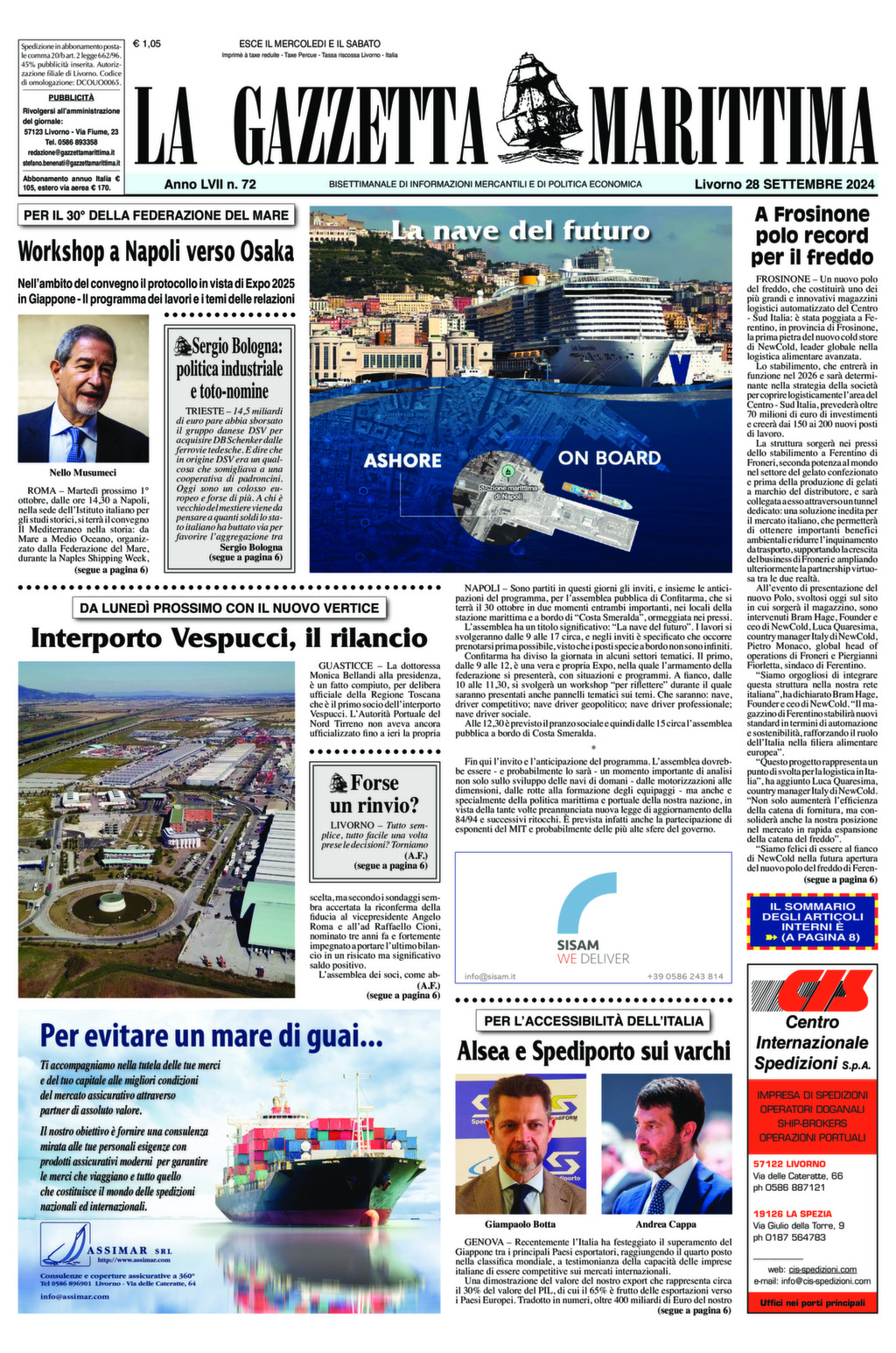 Giornale del 28-09-2024