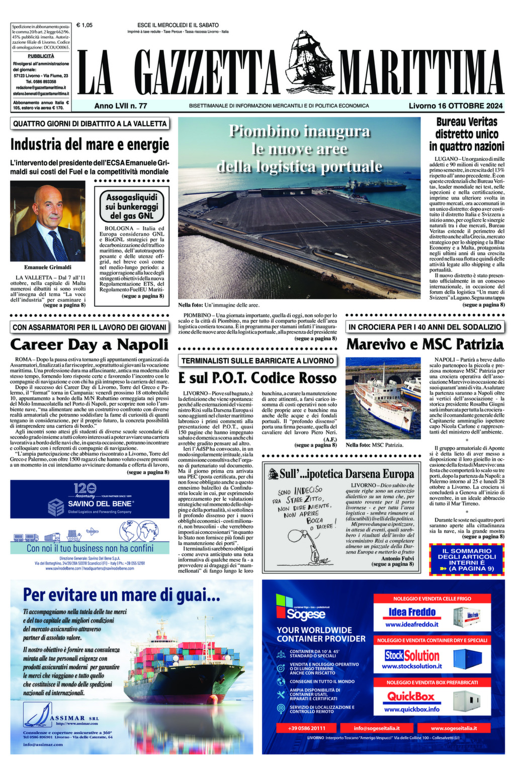 Giornale del 16-10-2024
