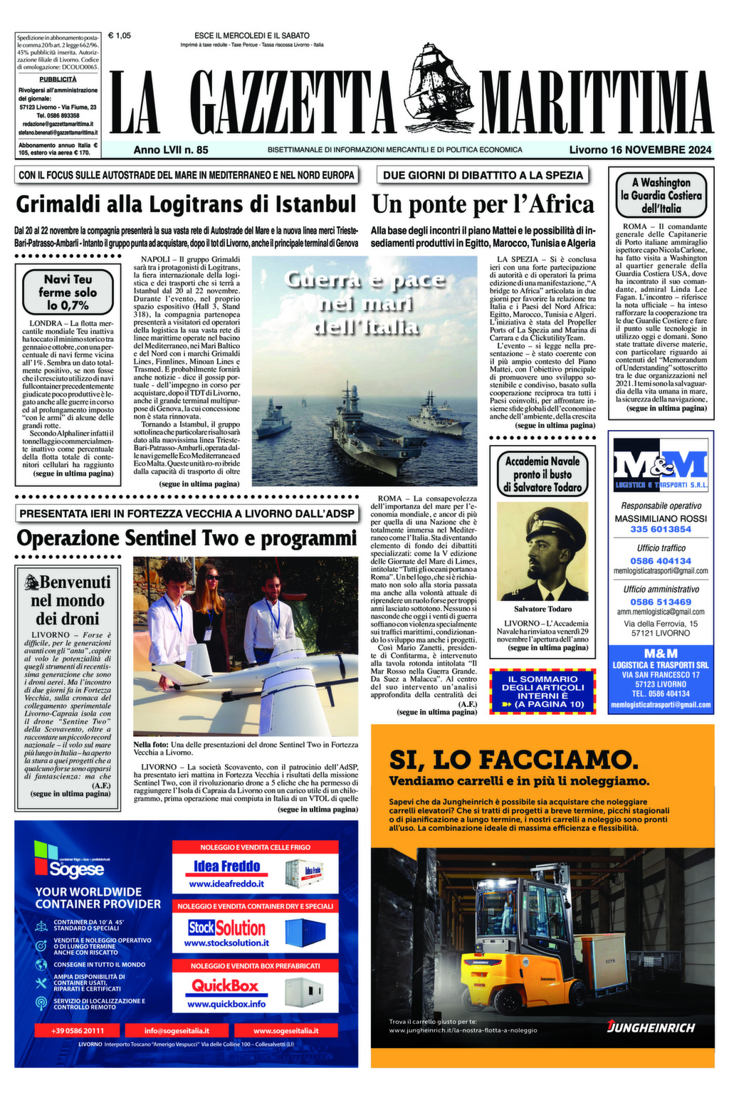 Giornale del 16-11-2024