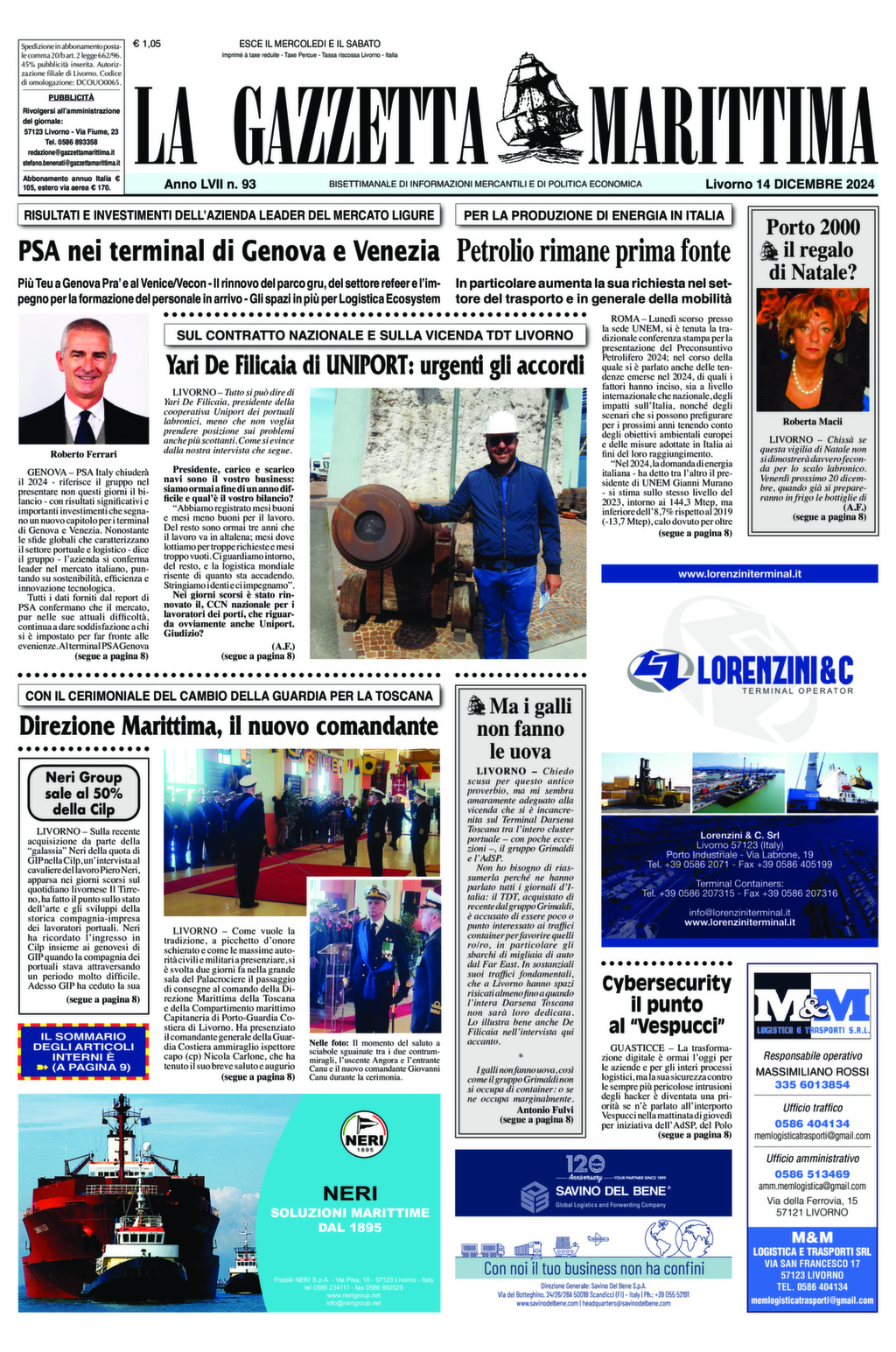 Giornale del 14-12-2024