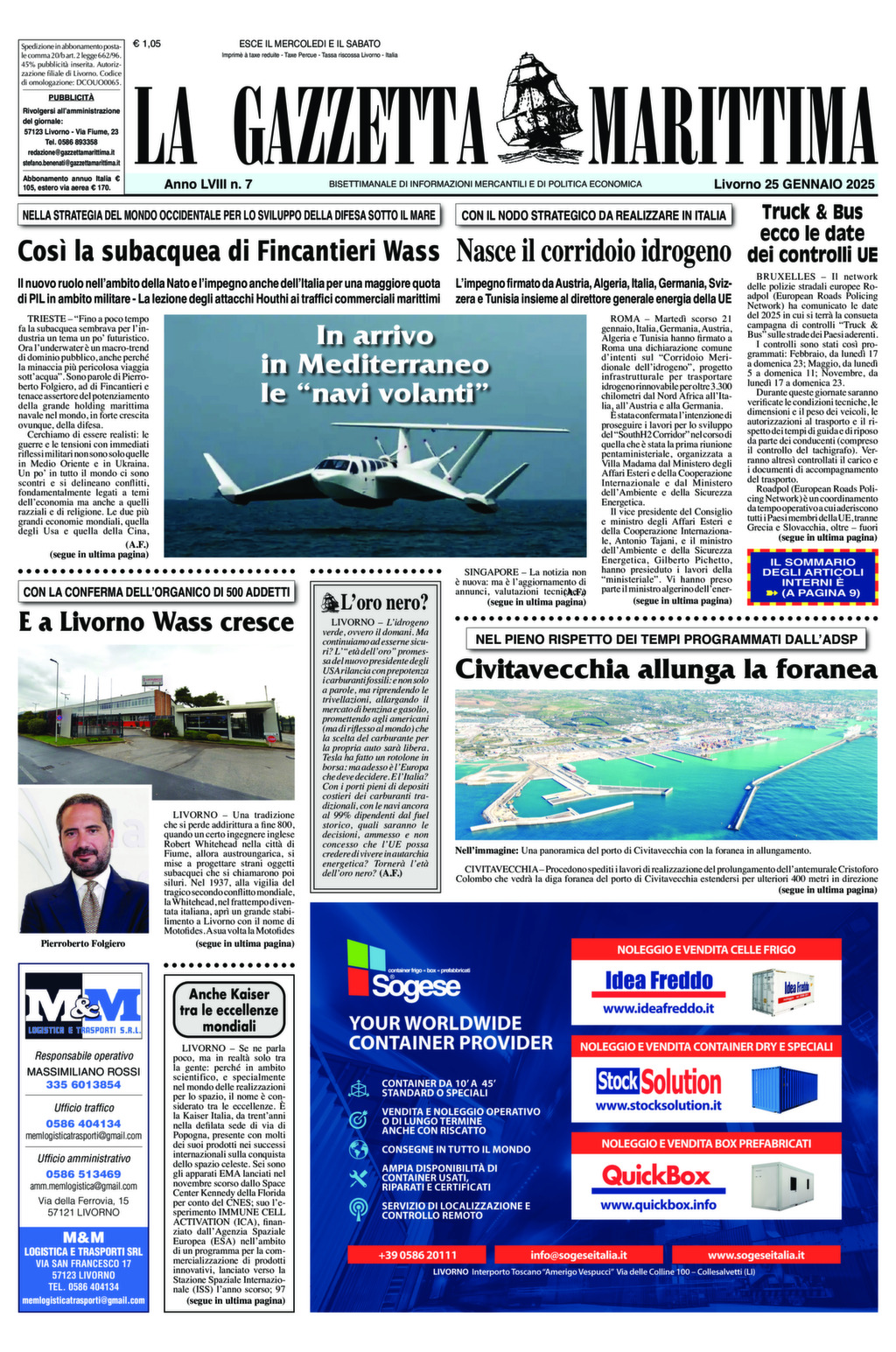 Giornale del 25-01-2025