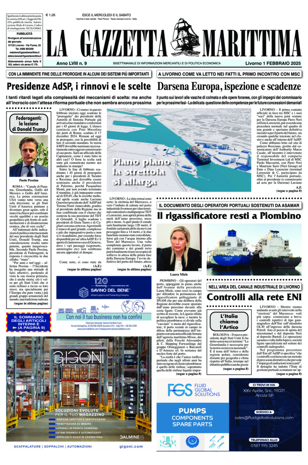 Giornale del 01-02-2025