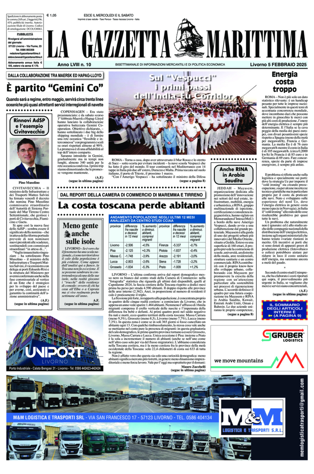 Giornale del 05-02-2025