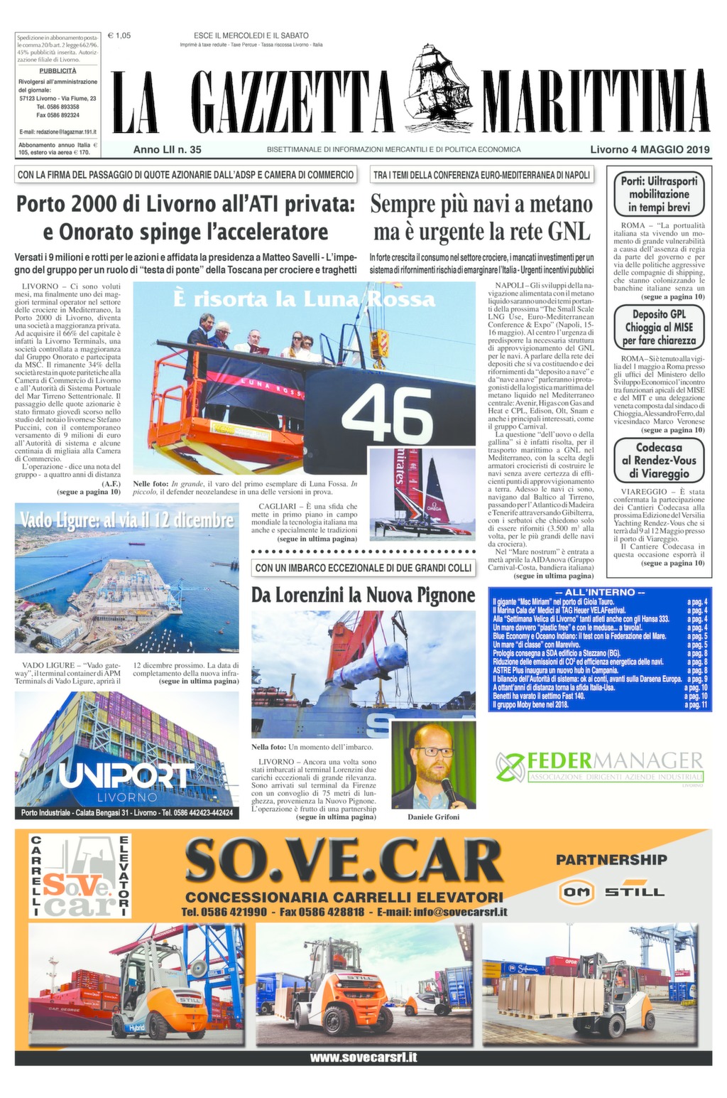 Giornale del 4-5-2019