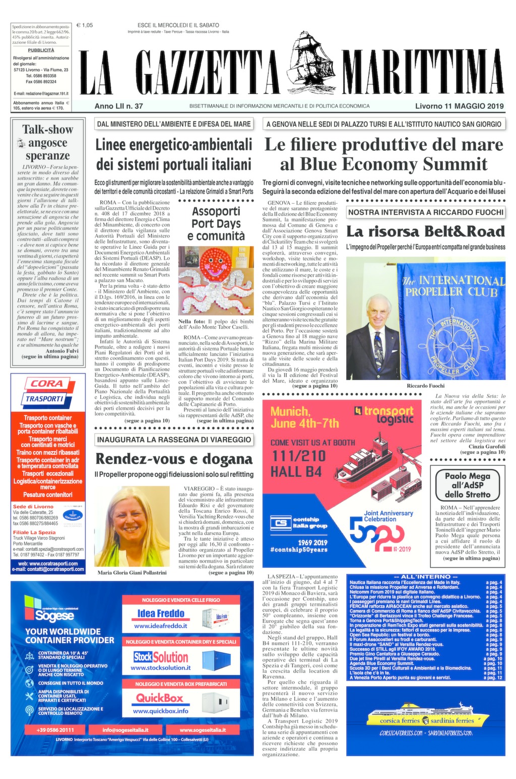Giornale dell’11-5-2019