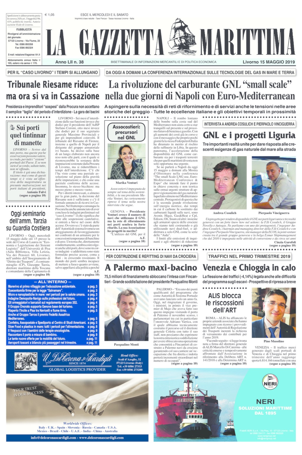Giornale del 15-5-2019