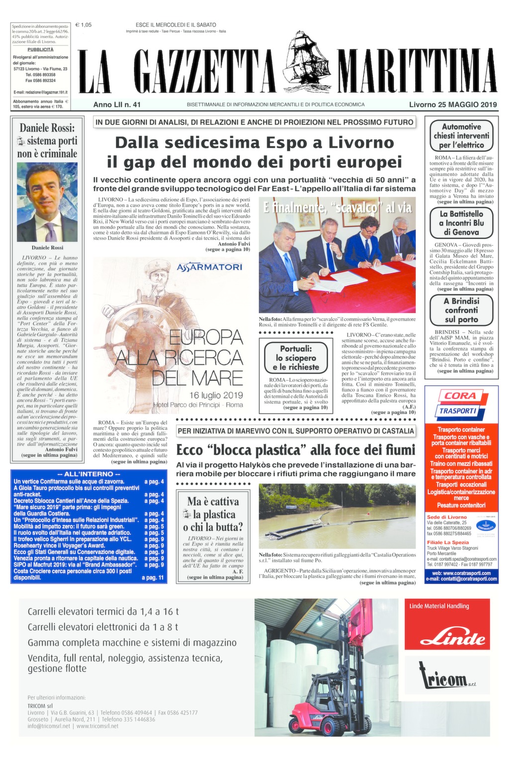 Giornale del 25-5-2019