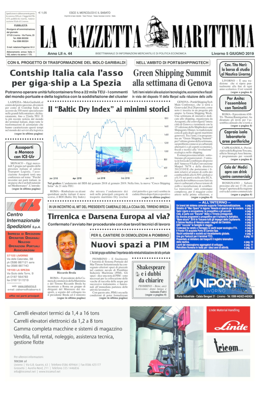 Giornale del 5-6-2019