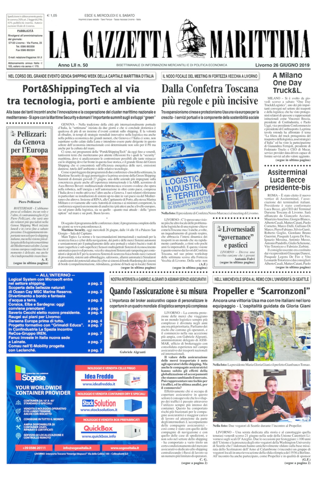 Giornale del 26-6-2019