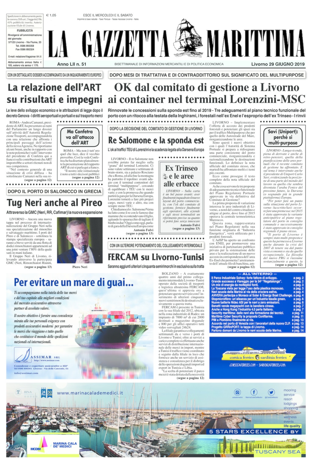 Giornale del 29-6-2019