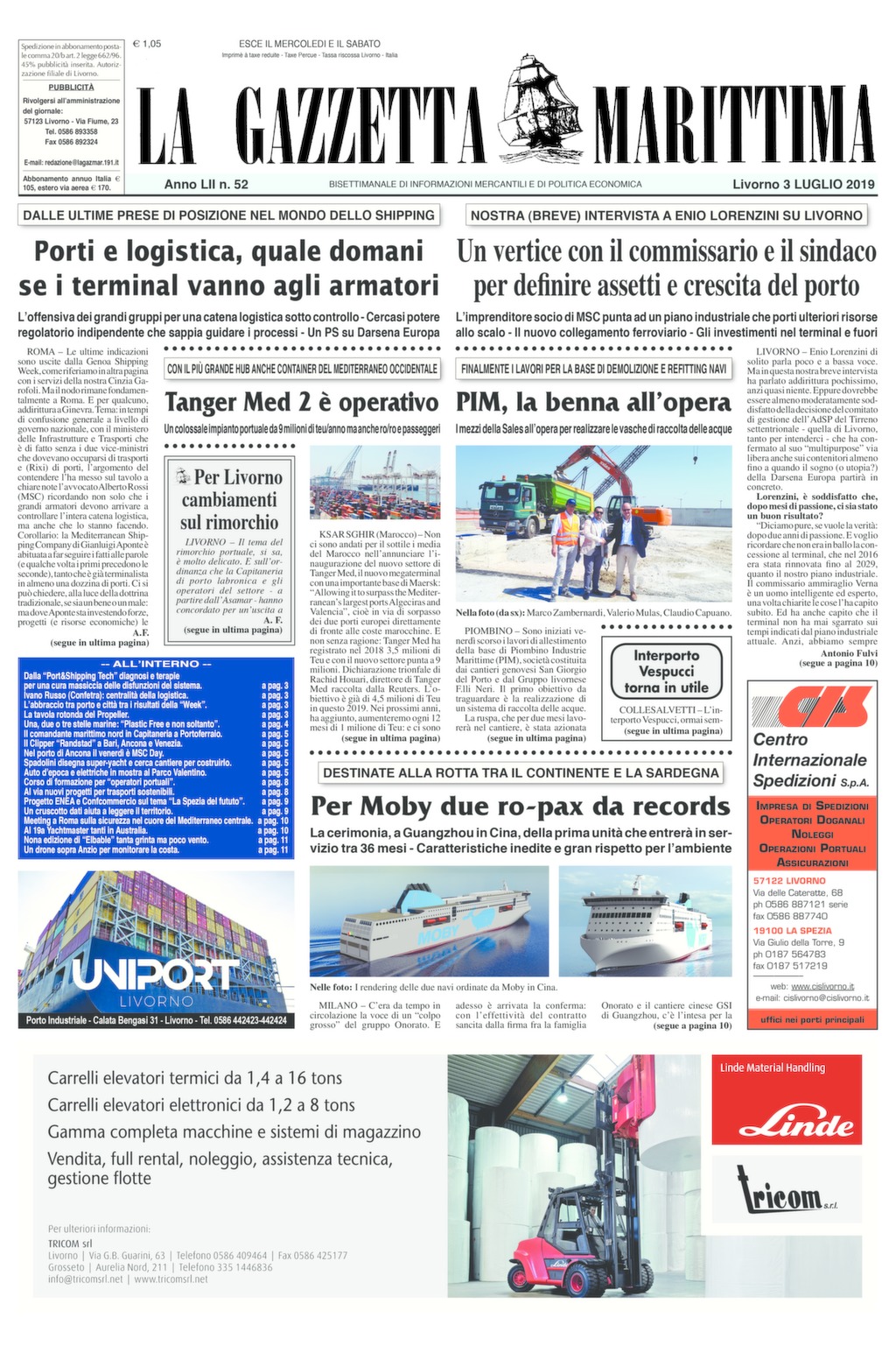 Giornale del 3-7-2019